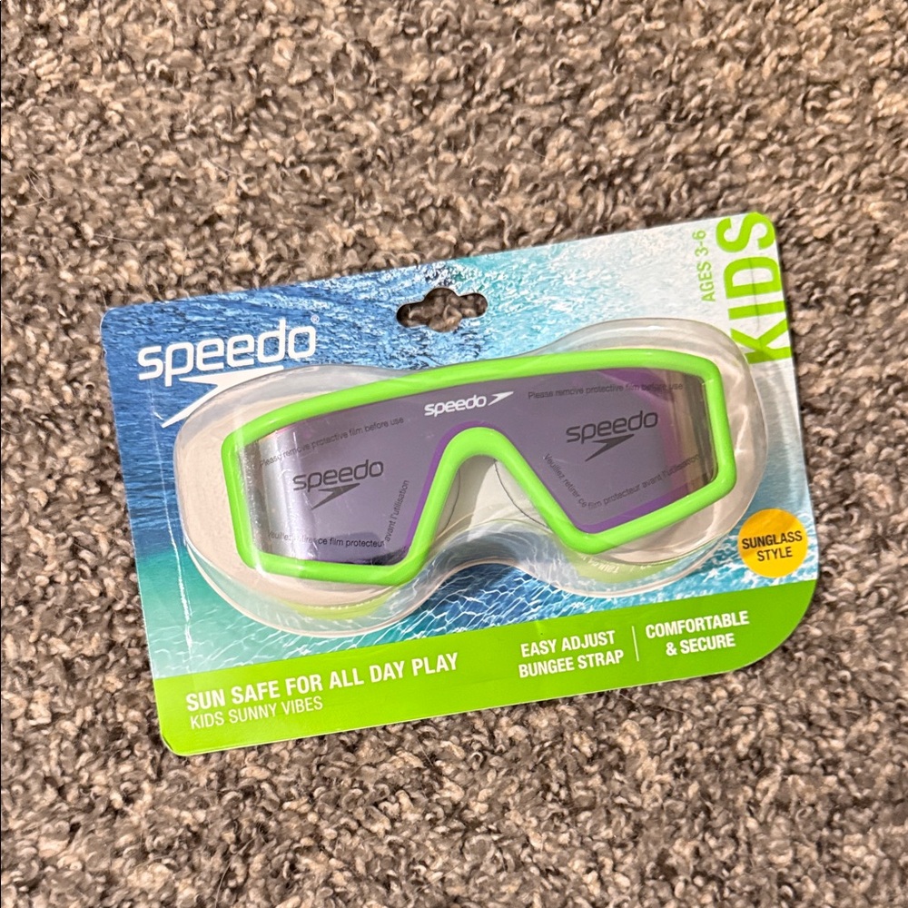 Speedo Kids Green Sunglass Style Goggles